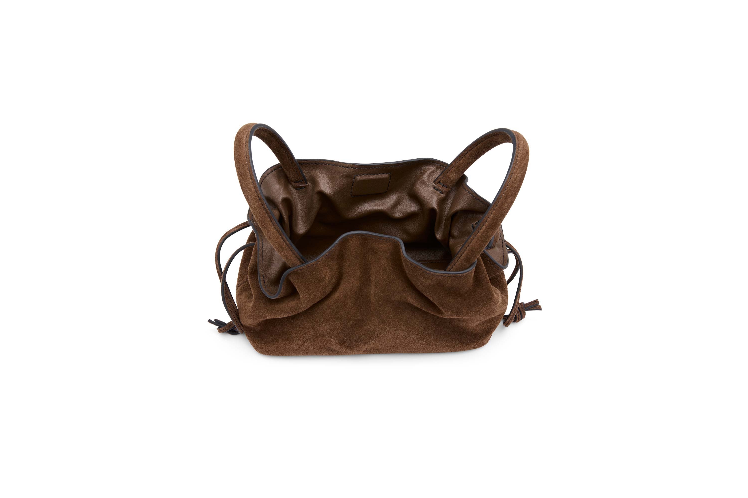 21.55 Brown Suede Mila Mini Tote