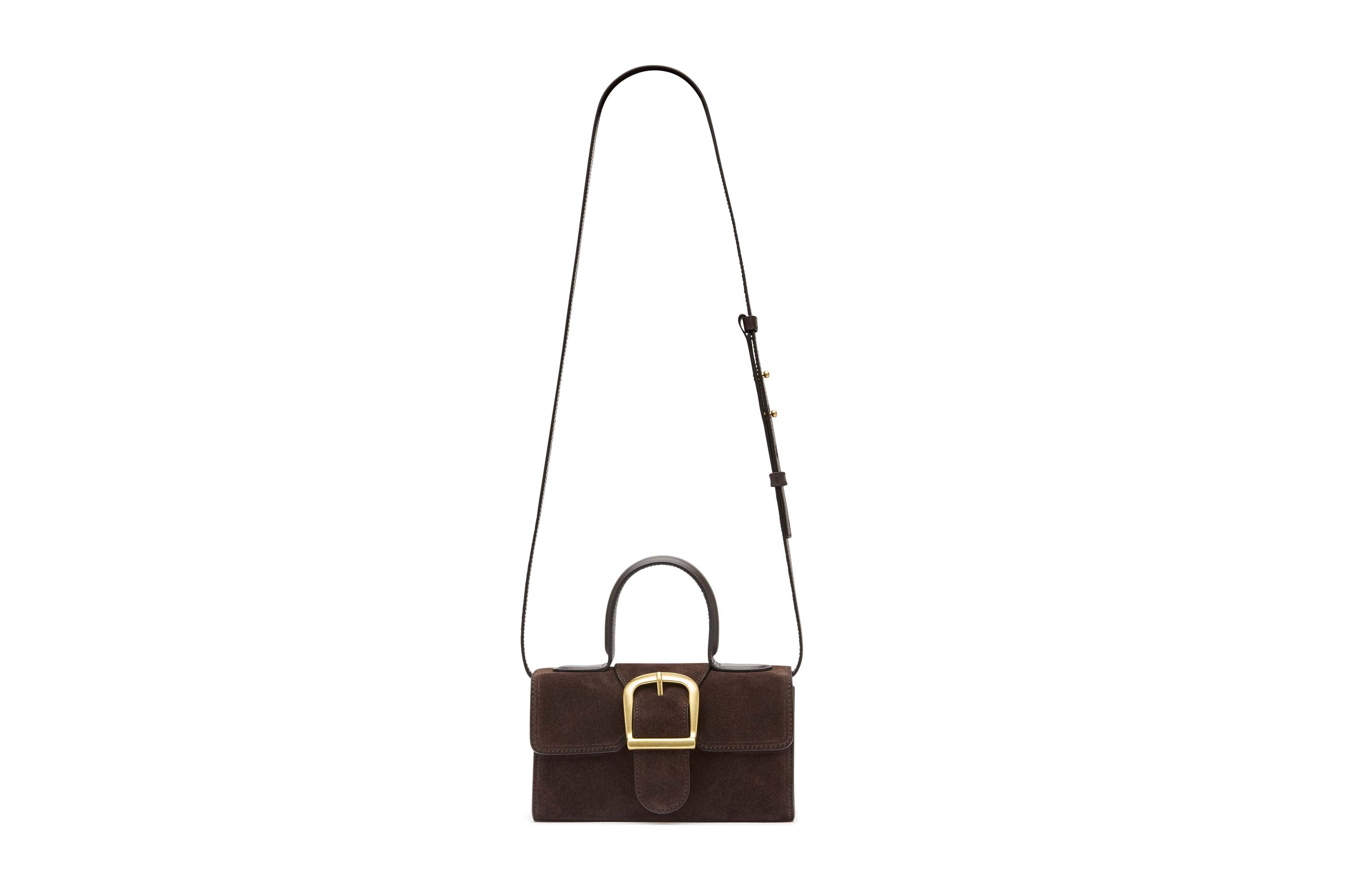 3.55 Brown Suede Mini Satchel