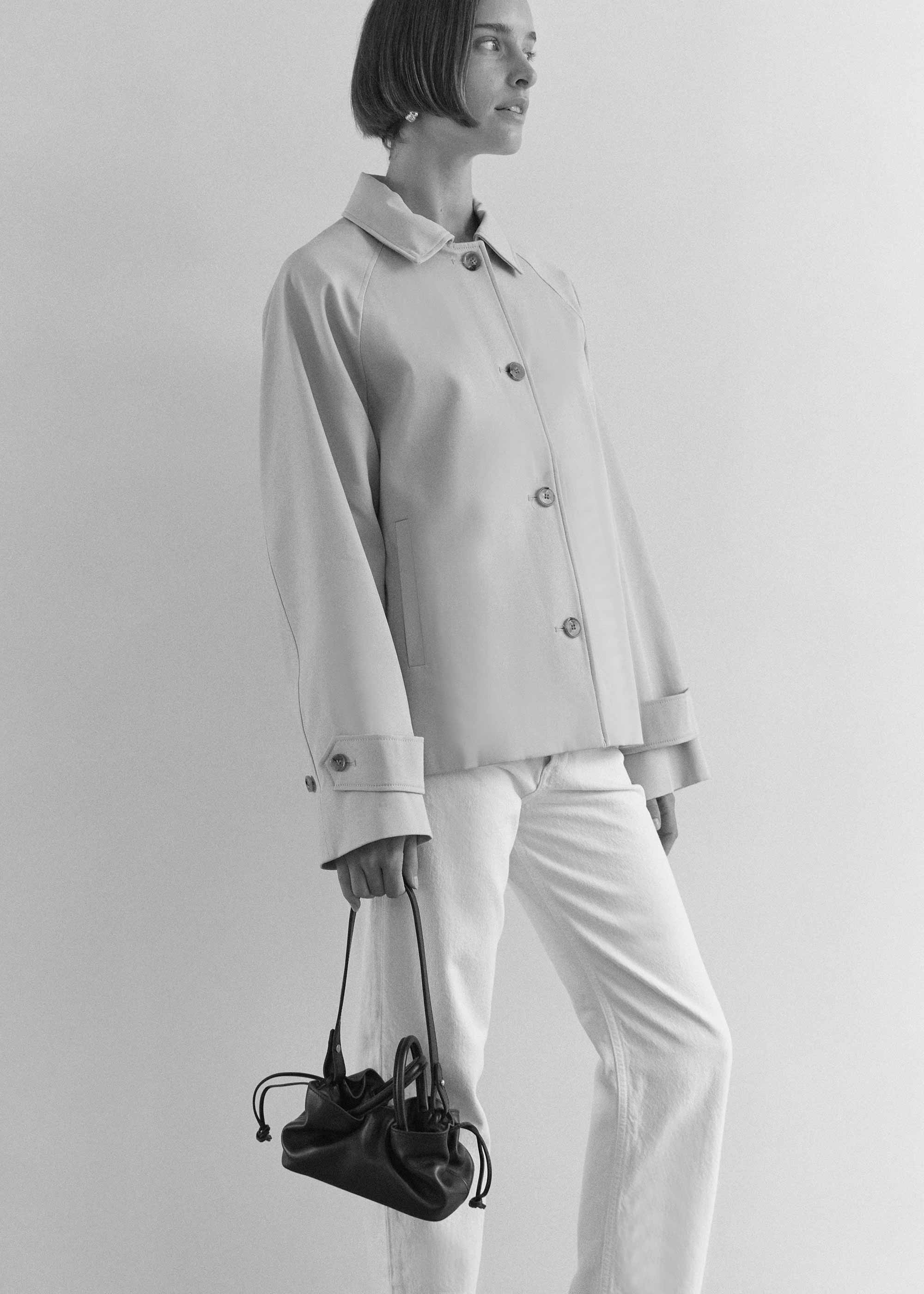 21.1 Black Smooth Mila Mini Tote