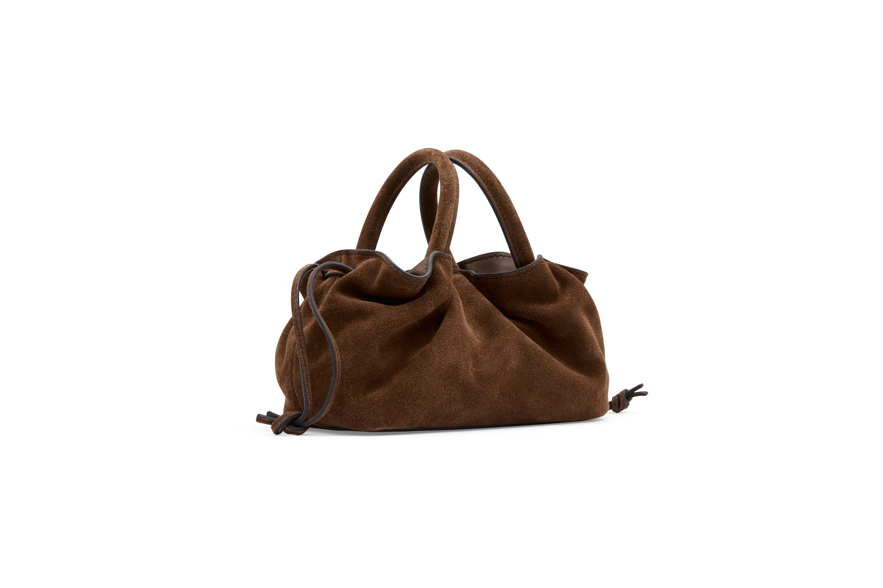 21.55 Brown Suede Mila Mini Tote